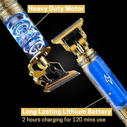 HTC Grooming Kit,All-In-One Professional Styling Trimmer,Body Grooming,Nose&Ear Hair Trimming Blade,Beard Comb,40 Length Settings,0.5Mm Precision